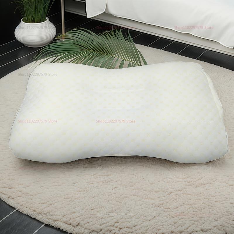 Cervical Orthopedic Neck Pillow for Better Sleep and Neck Support Soybean Fiber SPA Massage Pillow for Home Travel Bedrest