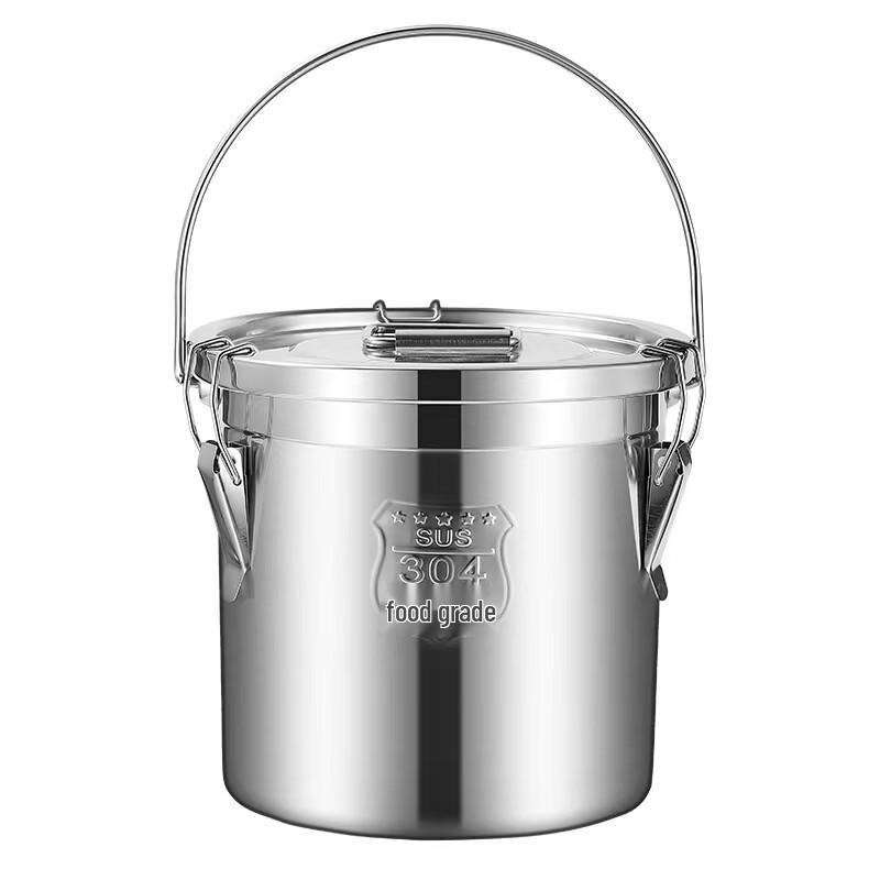 Lianmei 304 Stainless Steel Sealed Portable Bucket