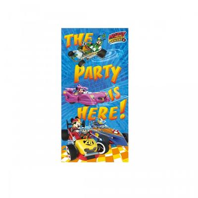 Mickey Mouse und die Roadster Racers Türposter „The Party Is Here“.