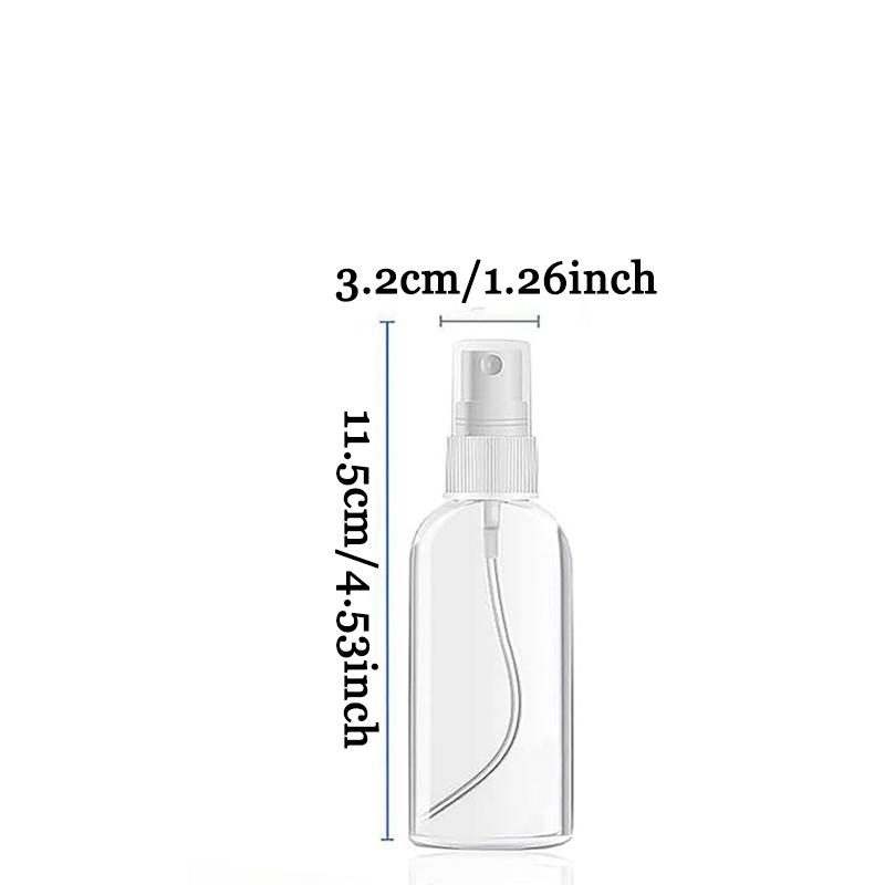 WTEMPO Botellas de Spray Mini Transparentes Festivas Navideñas Botellas Decorativas para el Hogar Kit Botellas de Spray de Viaje Plástico Transparente Vacío Reutilizable