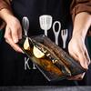 Commercial Barbecue Plate Japanese Style Sushi Plate Saury Plate Hot Pot Plate Ceramic Long Plate Dessert Plate