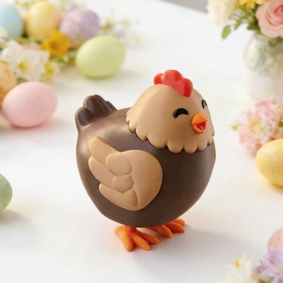 Yousheng Chocolate Egg Laying Chicken Candy Dispenser Machine 3D Printed Cute Animal Candy Dispenser Desk Decor for Easter Basket Stuffer Party Favors