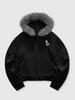 Men Casual Hooded Jacket, Zip Up Sweatshirt with Fur Trim Hood for Daily Commute and Weekend Walks