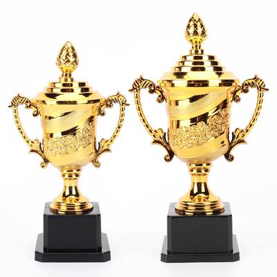 Plastic Model Gold Trophy Awards School Rewarding Supply Competition Soccer Basketball Prize Cup Children's Craft Souvenirs