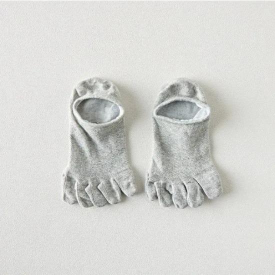 New Man Slipper Toe Socks Mesh Hollow No Show Ankle Short Socks Sports Sweat-Absorbing Cotton Breathable Five Finger Boat Sock