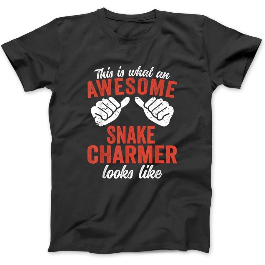 

This is What an Awesome Snake Charmer Looks Circus T-Shirt, Sweatshirt, Hoodie for Men Women Kids Made in Canada Black XXXXXL різнокольоровий