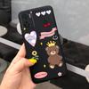 For Motorola Moto E22 Moto E22i Case Soft Matter Black Silicone Back Cover For MotoE22 E 22 Coques Cartoon Cute Fundas For Child