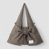 Atil Studio Wool Dewey Ribbon Hobo Shoulder And Crossbody Bag _ [Brown]