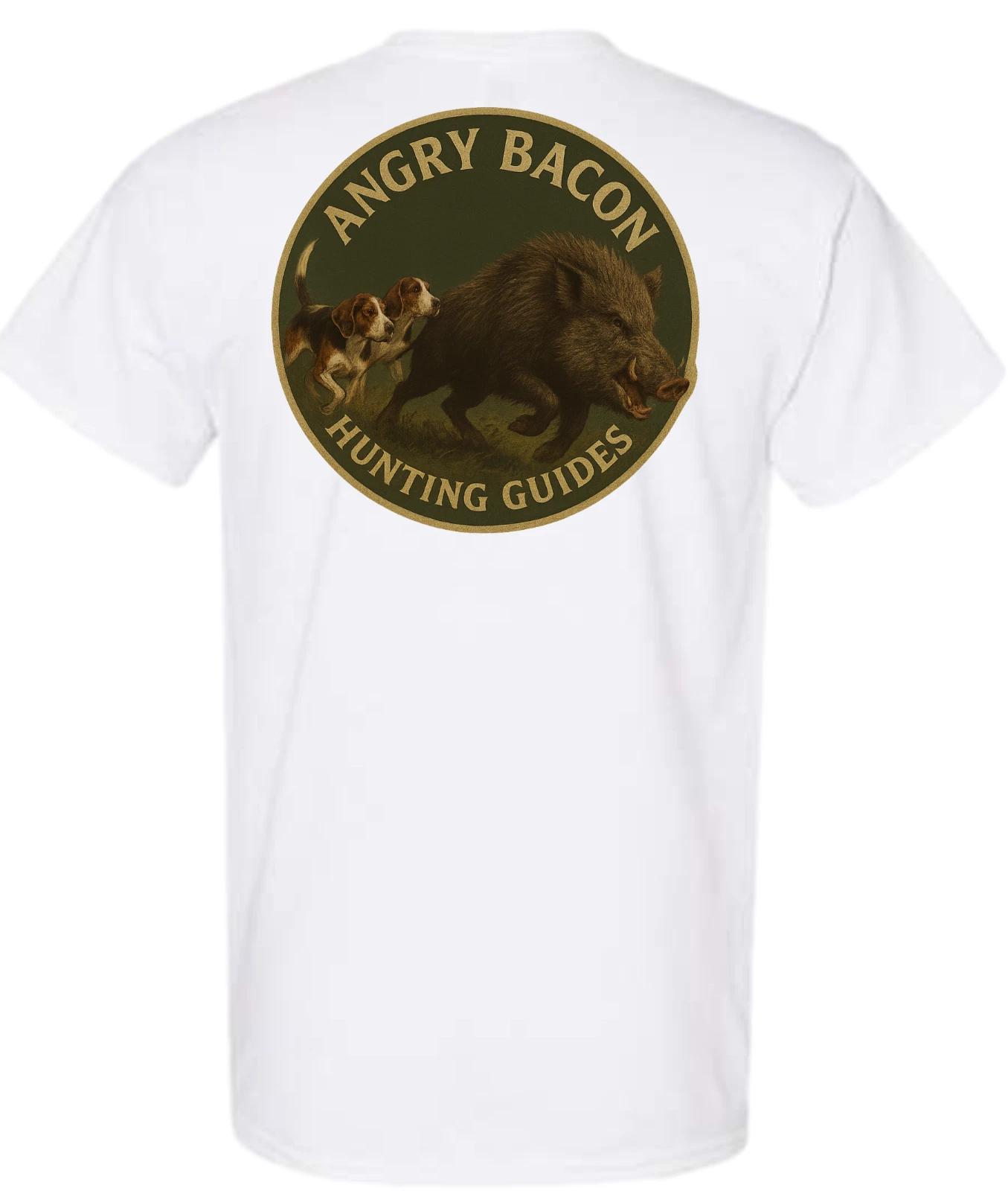 

Angry Bacon Hunting Guides Walker Hounds Short Sleeve T-Shirt 4XL