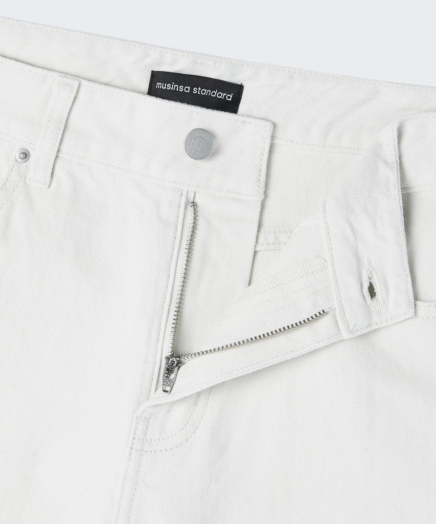 MUSINSA STANDARD WOMAN Women'S Essential Wide Denim Pants [White]