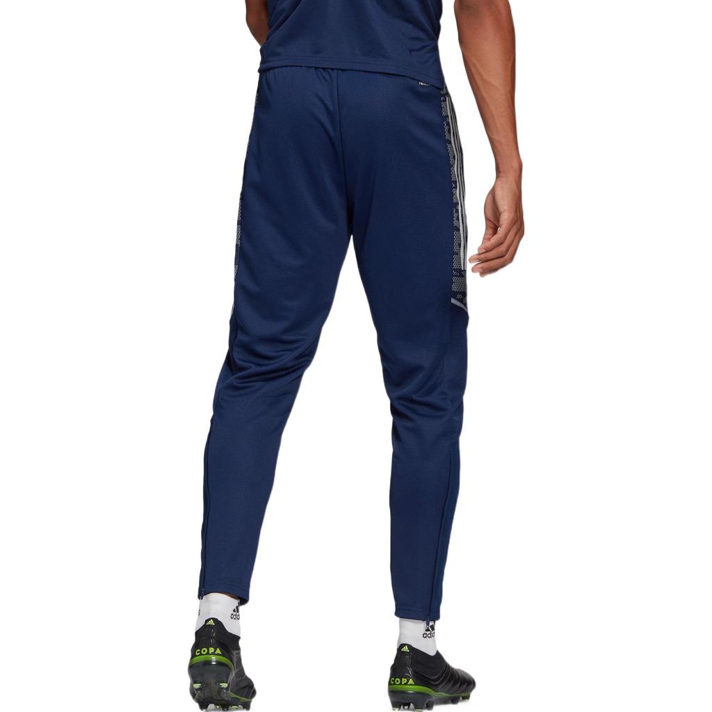 Adidas Knitted Sweatpants Men's Blue Moderate Straight Fit Pants GH7134