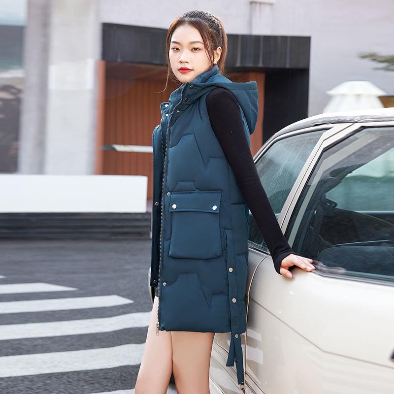 Autumn and winter down cotton vest women's Korean version of thin vest with vest and vest jacket