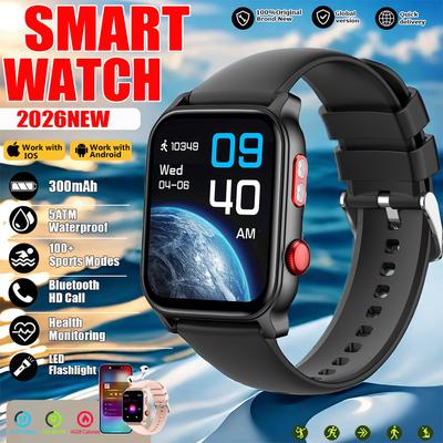 Smart New Watches For Women Men Bluetooth Call Full Touch Screen Heart Rate Monitor Women’S Waterproof Smartwatch Ladies