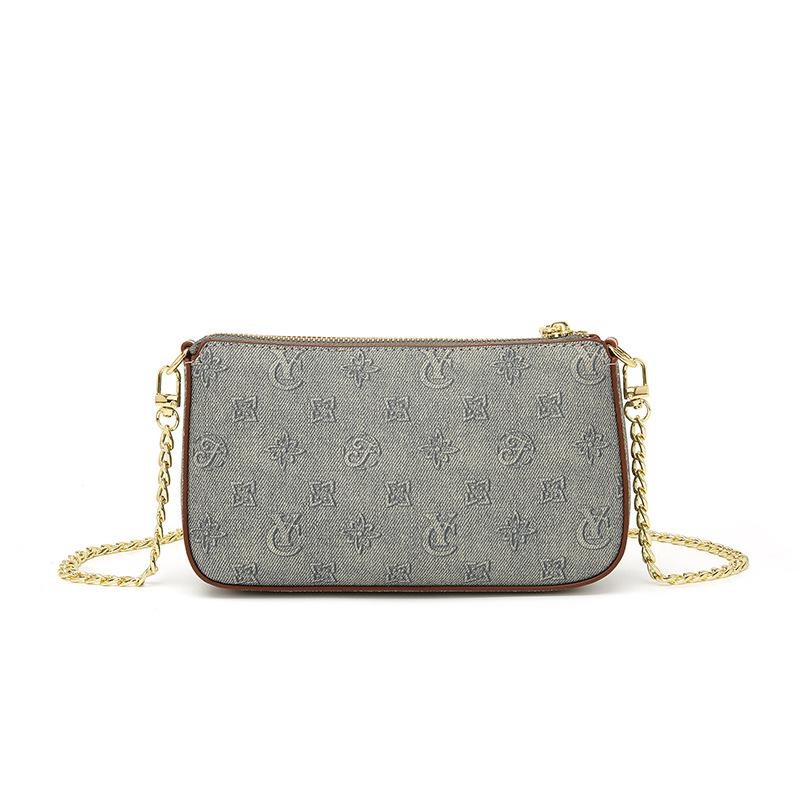 New Popular Niche Versatile Light Luxury Small Chain Oblique Span Bag Shoulder Bag Small Square Bag Commuter