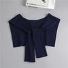 Fashion Knitted Fake Collar Shawl Ladies Shoulder Wrap Removable Detachable Collar for Women Striped False Collar