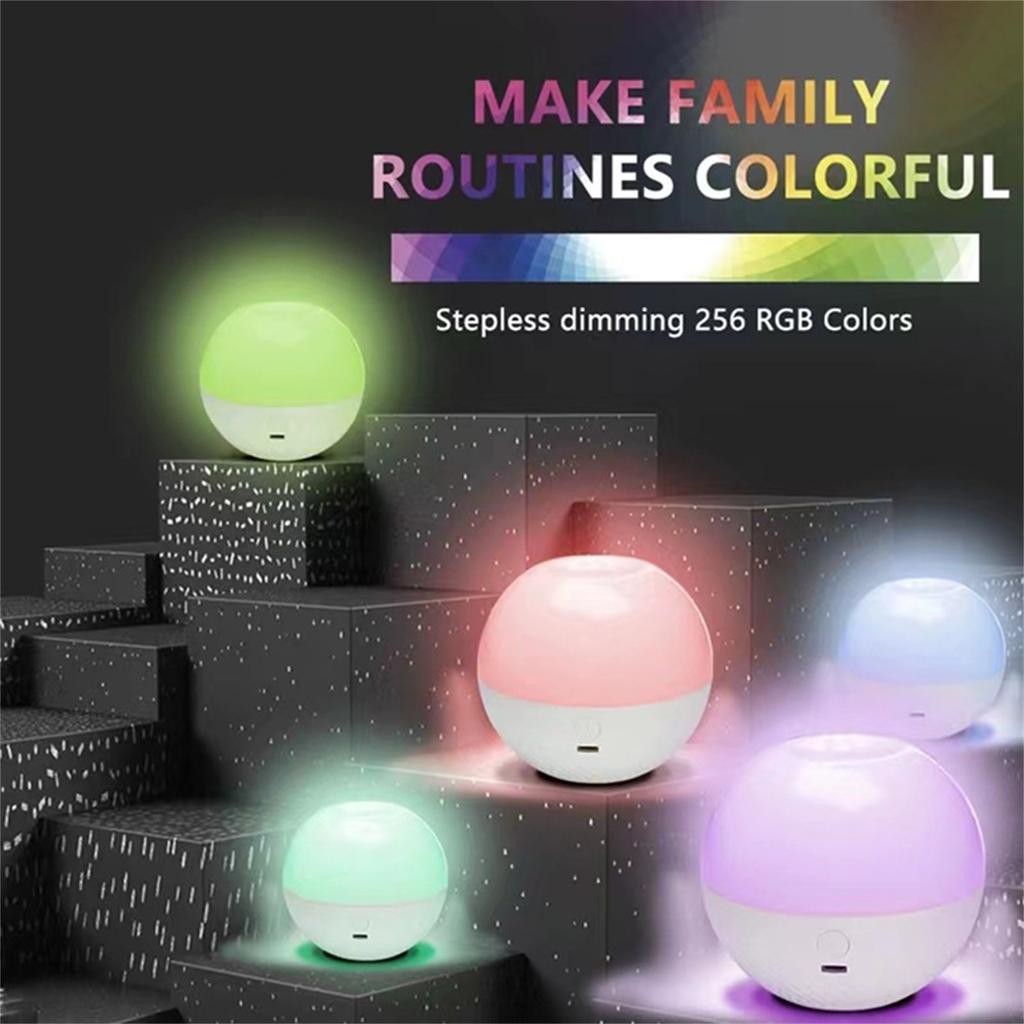 Smart Night Light  Lumens Stepless Dimming Table Lamp With Remotely Control  Magnetic Rechargeable Ambient Light For Sleeping