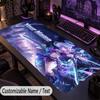 Custom Text Big Mousepad, Extended Desk Pad For Laptop Work GameHonkai Star Rail