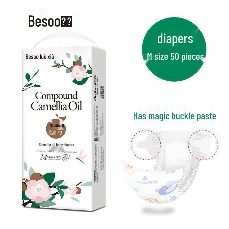 Aceite de Camelia de Alta Calidad Bei Xiu para Bebé con Antirojeces - Pañales Pull-Up