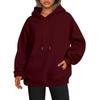European and American Style Solid Color Women's Thick Hooded Sweatshirt, Autumn Edition, Customizable Logo.