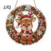 Christmas Gift for Friends Faux Diamond Art Suncatcher, 2D Flat Window Hanging Ornament, Holiday Party Decor Beaded Pattern Acrylic Decoration