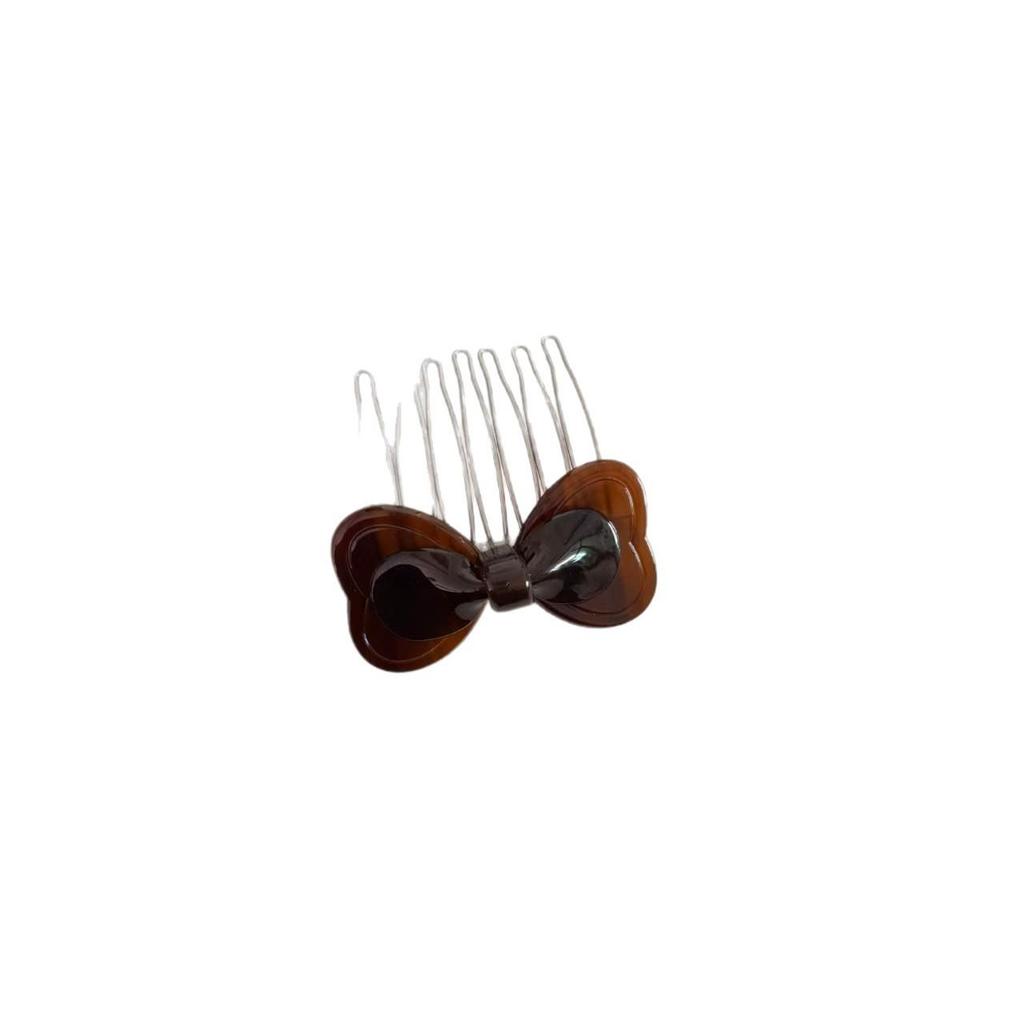 Acetate Bow Knot Hair Comb - Japanese Korean Style Hairpin & Side Accessory