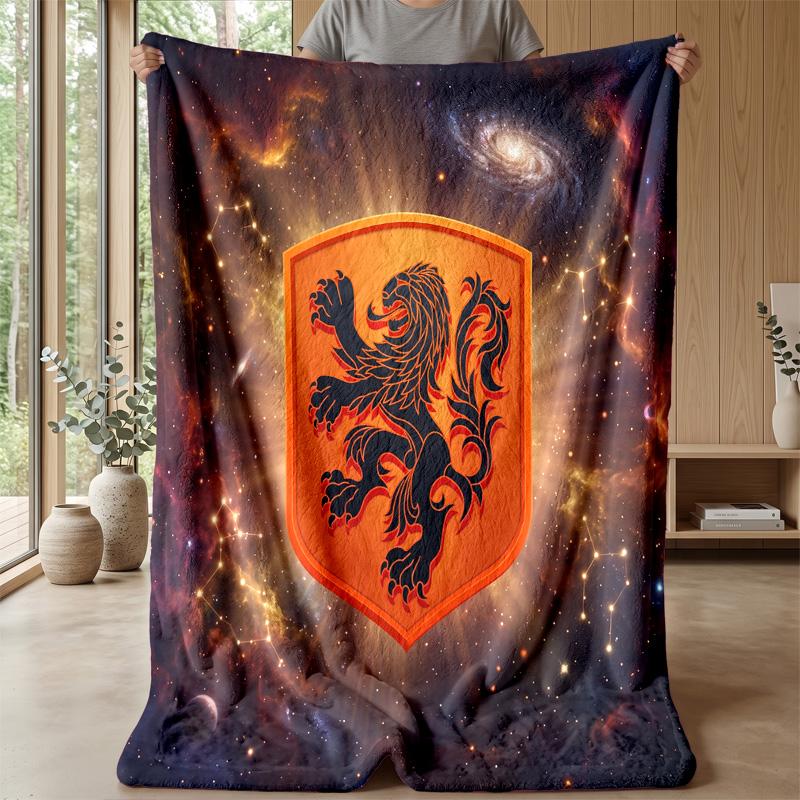 Coperta in Flanella Stampata Calda e Skin-Friendly Decorativa per Divano Letto Uso Quotidiano