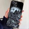 Anti-war F-Four Horsemen Apocalypse Phone Case For iPhone 17 16 15 14 13 12 Max Plus Silicone Black Cover