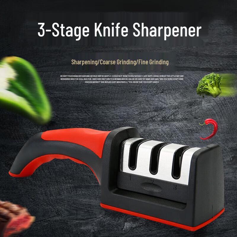 Yu Wei Kang 3-Stage Manual Kitchen Knife Sharpener