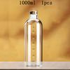 FOME Glass Sport Water Bottle With Time Scale Wine Storage Bottle Outdoor Water Bottle For Coffee Tea Milk Juice 500/750/1000ml