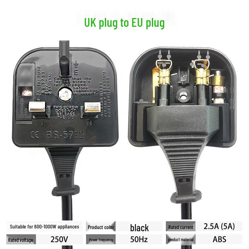 Hong Kong UK Travel Adapter: Multi-function One-to-Three Converter Socket