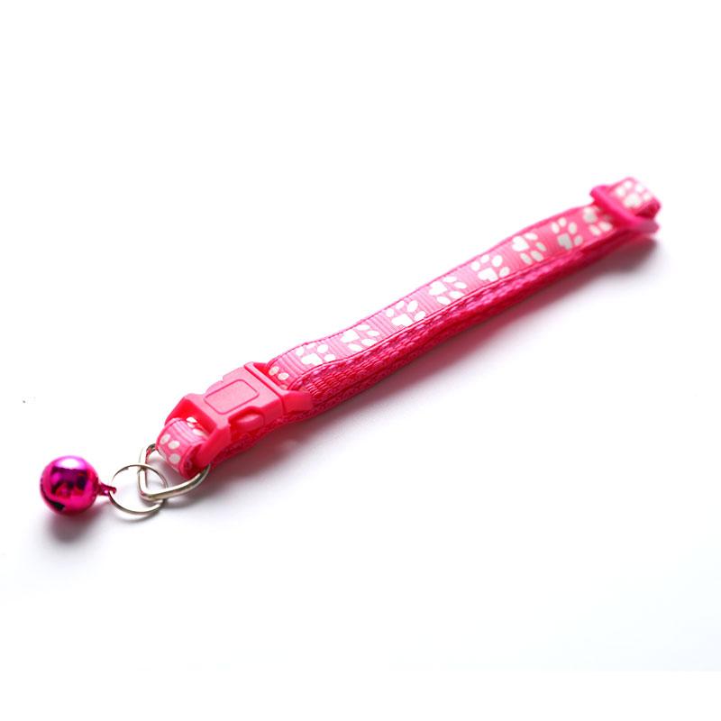 New Cute Bell Collar For Cats Dog Collar Funny Footprint Collars Leads Cat