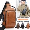 2026 Herren Anti-Diebstahl Umhängetasche USB-Lade Sling Bag Wasserdichte Brusttasche für Reisen Radfahren Motorrad
