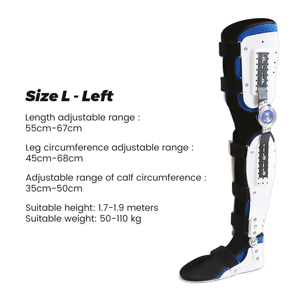 Adjustable Knee Ankle Foot Orthosis Support Lower Limbs Brace Fracture Protector Leg Joint Support Ligament Rehabilitation Care