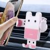 Cute Cartoon Car Air Vent Phone Holder — Universal Gravity Clip Mount, Hands‑Free Stand for iPhone Samsung Xiaomi