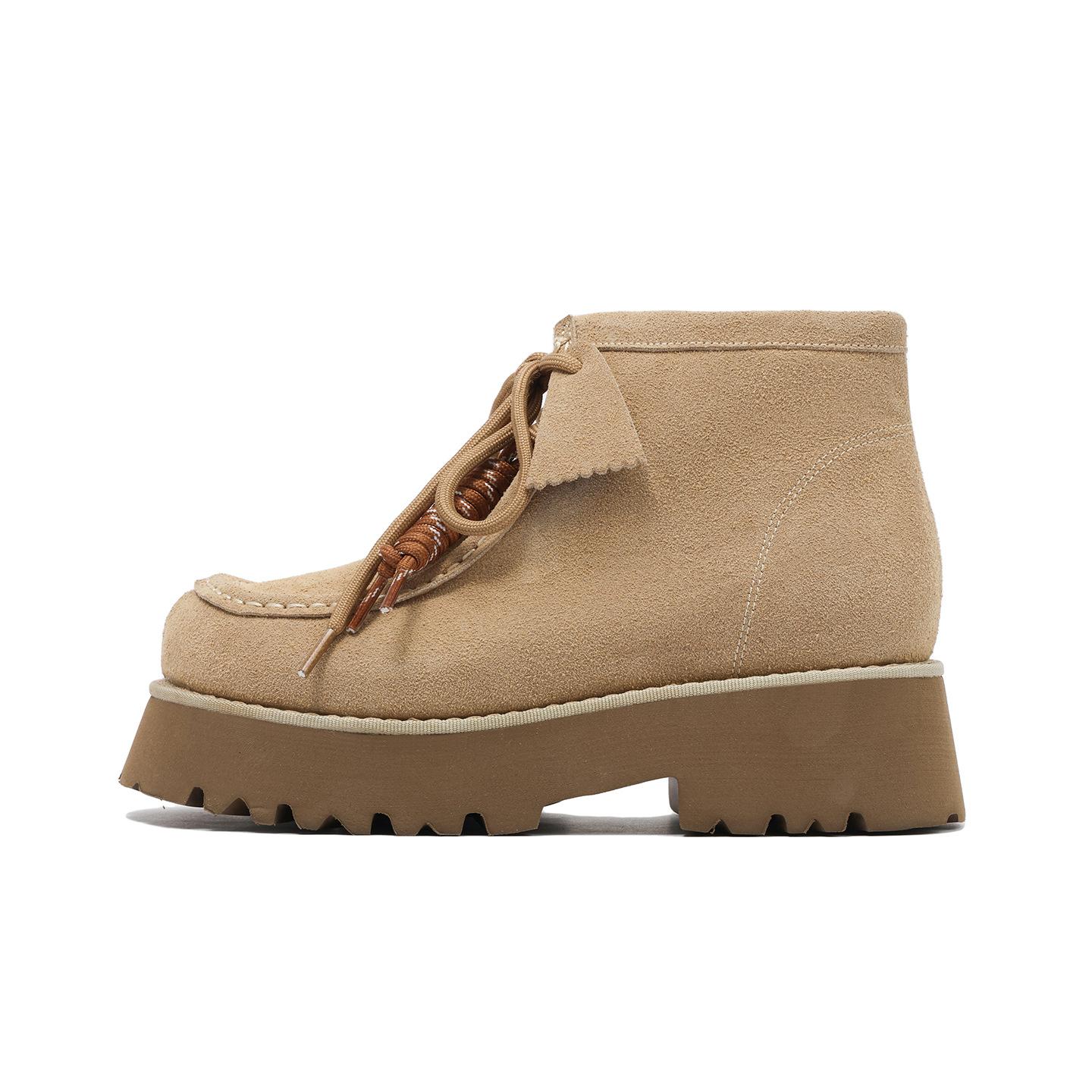 

Leather short boots, thick-soled inner height-increasing Martin boots, new British style versatile casual short boots in autumn and winter 2025 34