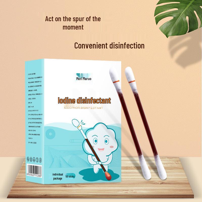 Individually Wrapped Disposable Povidone-Iodine Swabs for Wound Care