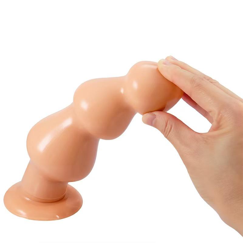 Extra Large Beaded Anal Plug with Rolling Jewel - Erotic Massage Toy for Men & Women