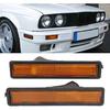 Yctze Side Marker Lamp Housing 2pcs Front Side Marker Light Cover Lens 63141377849 Replacement for E30 E32 E34 318i 325i 525i 735i(yellow)