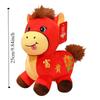 Soft Horse Mascot Stuffed Animal PP Cotton Chinese Horse Plush Doll  Chinese New Year Gift