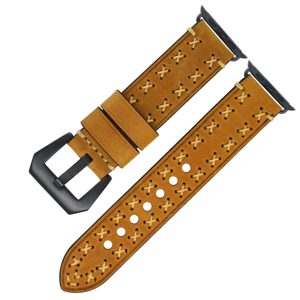 Suitable For Iwatch Strap Apple 8/7/6/5Se Leather Strap Apple Watch8 Bracelet Accessories Strap