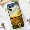 Sunflower  Floral Case For Xiaomi Redmi Note 13 Pro 14 12 11 10 15 Pro Plus Redmi 15C 10C 12C 13C 14C 15 Cover