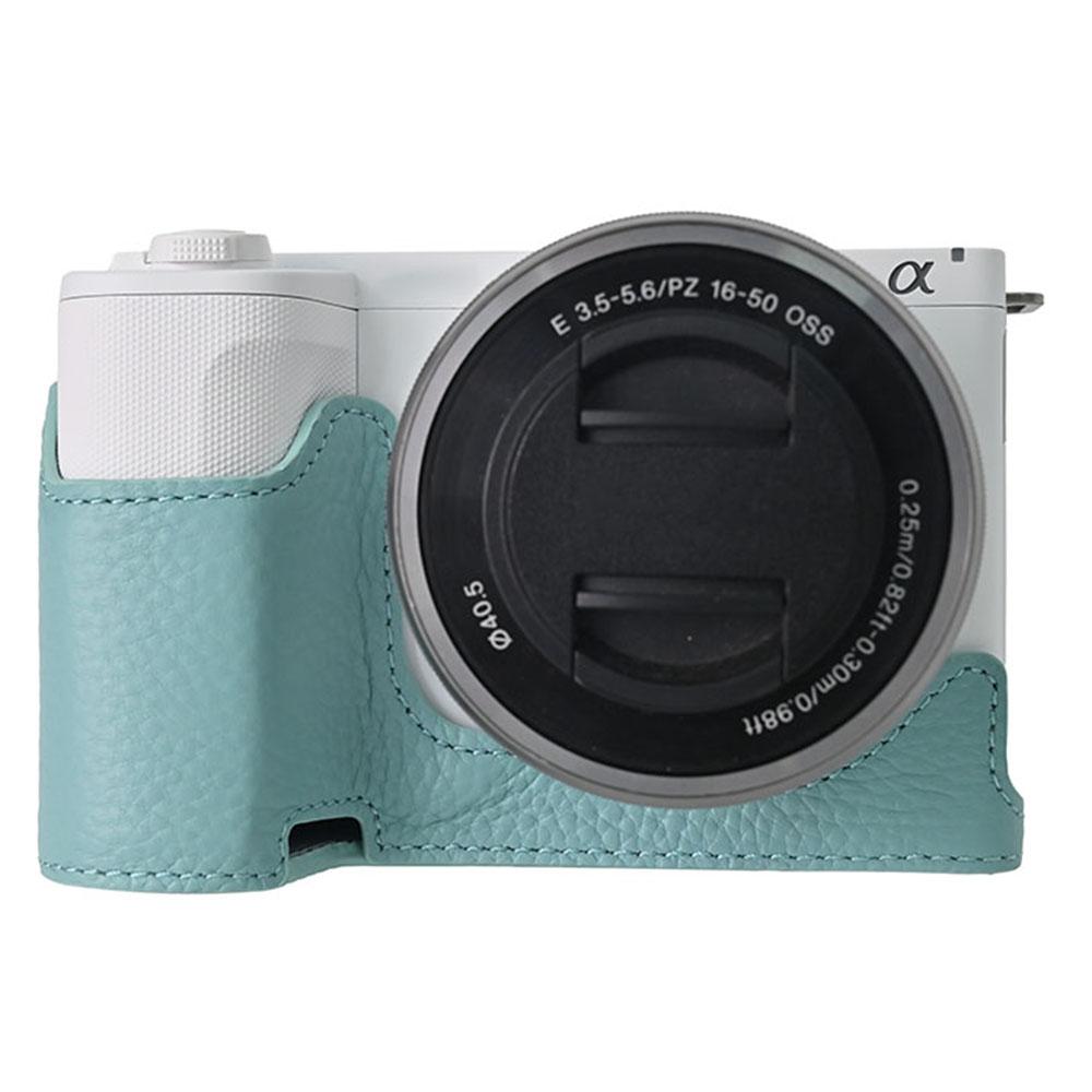

Чехол для камеры Sony Alpha ZV-E10 II Большой вырез Натуральная Коровья Кожа Защитная Крышка A