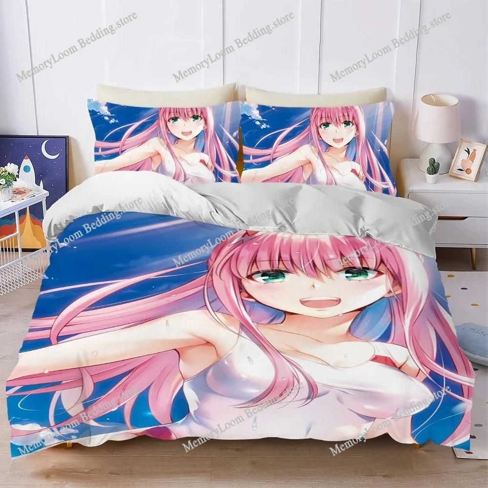 D-Darling In the F-Franxx Zero Two Duvet Cover Set Bedding Soft Laundry Cotton Bed Four Seasons Student Dormitory Home Textile96