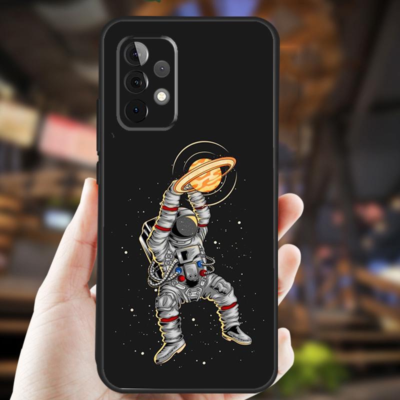 Astronaut Slam Dunk Basketball Case For Samsung Galaxy A05 A06 A22 A53 A33 A26 A16 A56 A36 A32 A52 A54 A34 A14 A55 A15 A35