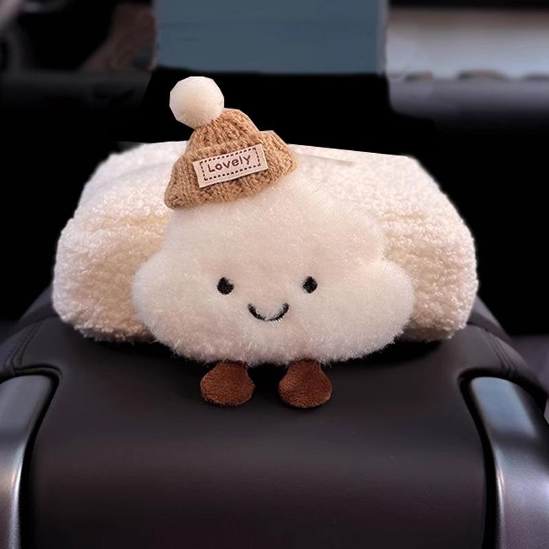 

Милая мультяшная шляпа облако автомобильная коробка для салфеток для подлокотника держатель для бумаги авто подвесная сумка для салфеток для заднего сиденья подголовник органайзер для хранения