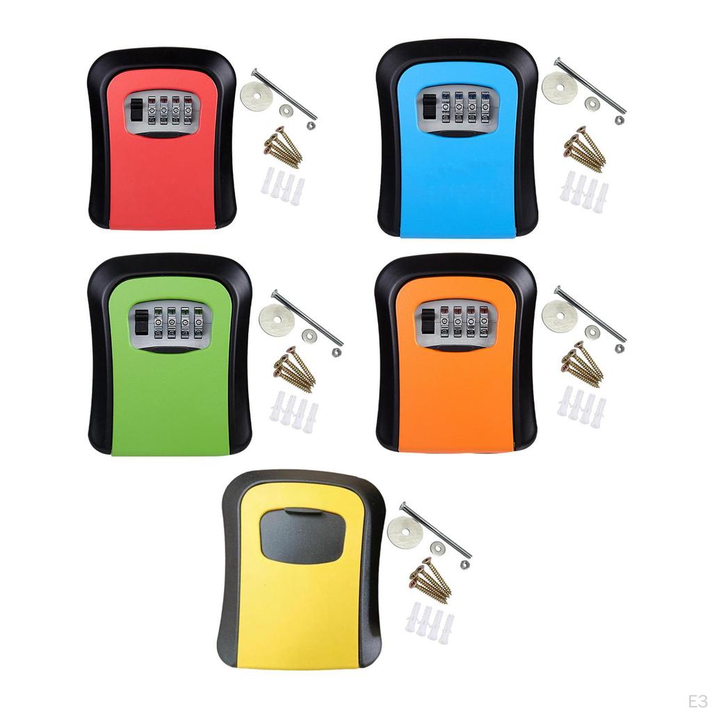 Key Lock Box Resettable Password for House Keys ID Cards Outdoor