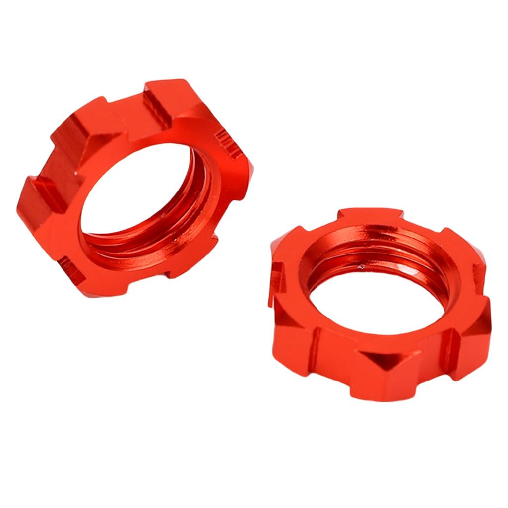 Splined Wheel Hex Hub Adapter Fit for Traxxas Slash 2WD Metal 12mm to 17mm Wheel Hex Adapter Red