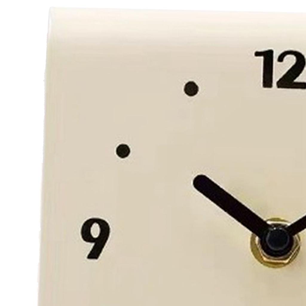 Tischuhr Schlicht Modern Leises Uhrwerk Metall Schreibtischuhr Ornament für Schlafzimmer Nachttisch Wohnzimmer