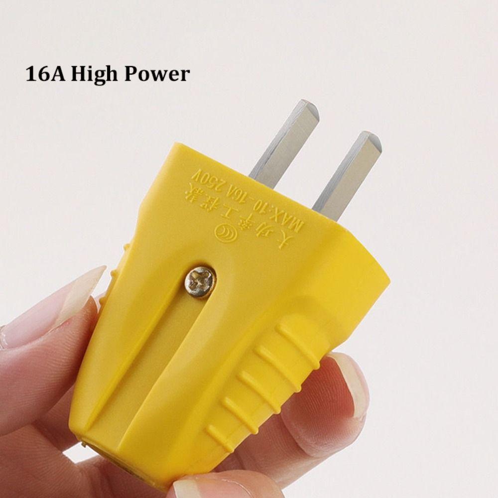 Two-Pin Power Wiring Plug 10-16A 250V Rotatable Plug CN Electrical Wiring Accessories  Industrial