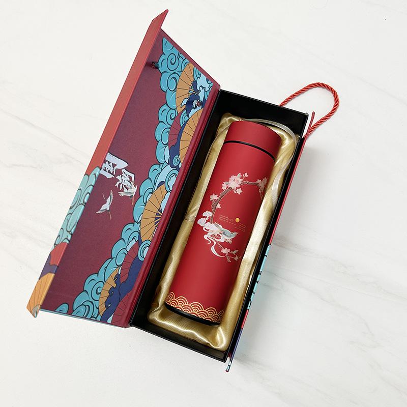 

Китайська ретро термочашка з інтелектуальним дисплеєм температури, ізольована з нержавіючої сталі - Налаштовуваний бізнес-подарунок 401-500ml